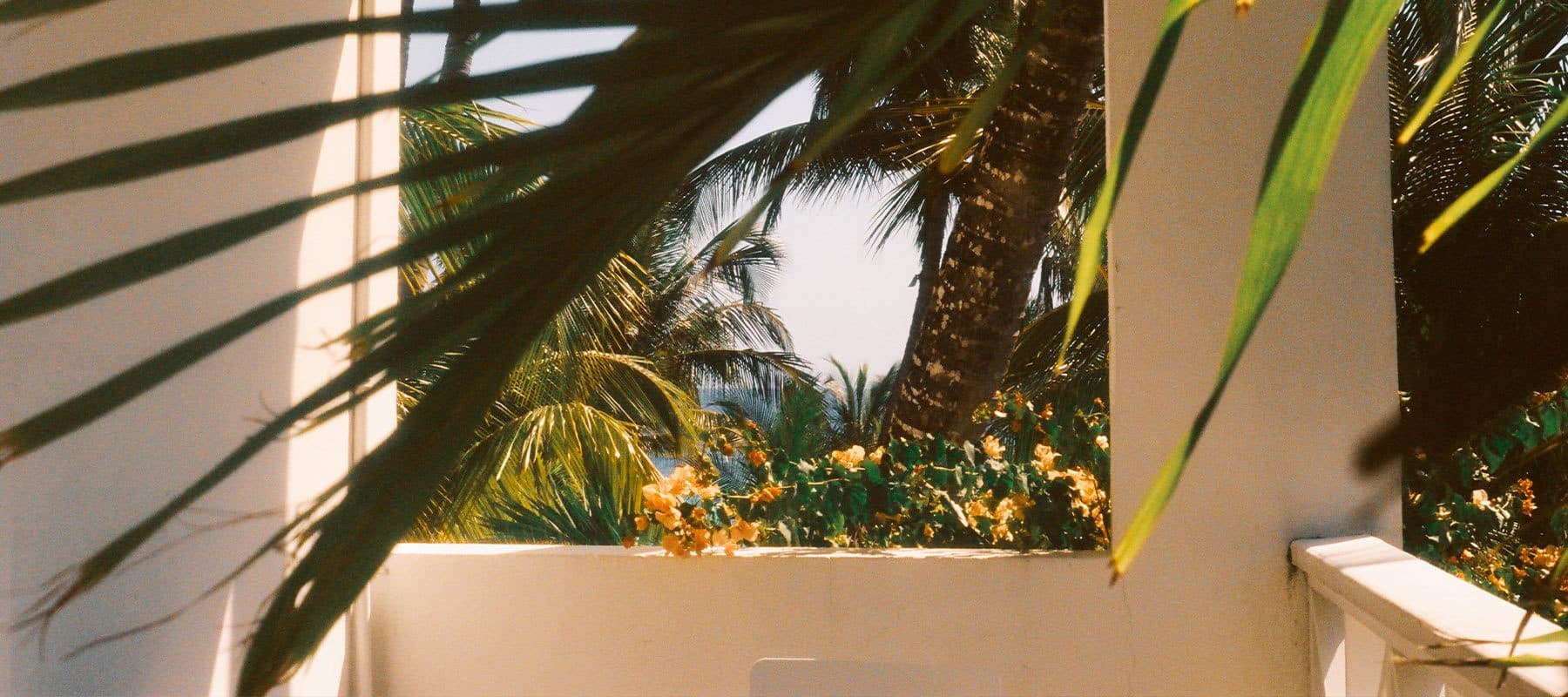 view of ocean from balcony