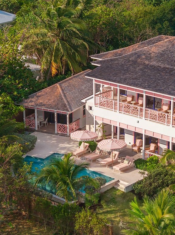aerial view of Brett's Home