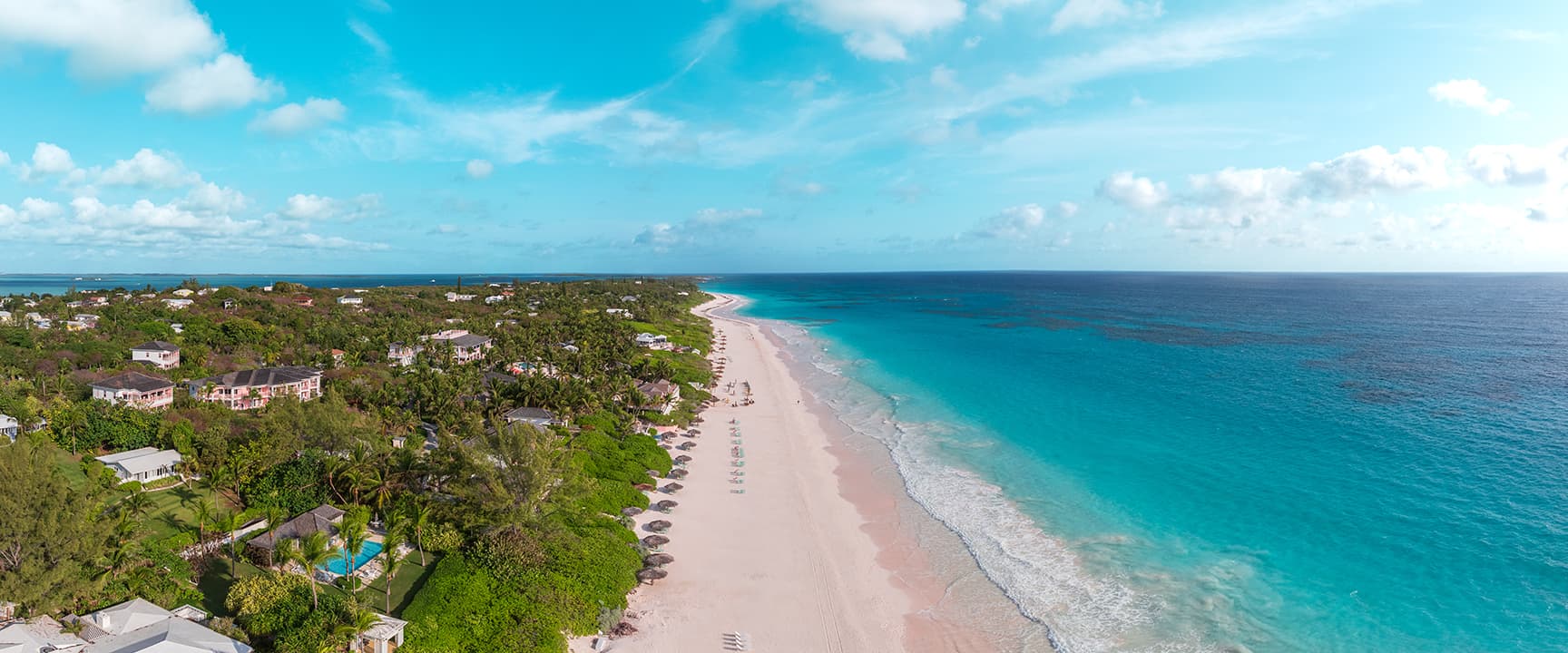 Areal view of coral sands
