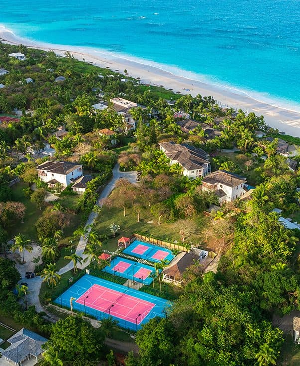 sports courts from the air