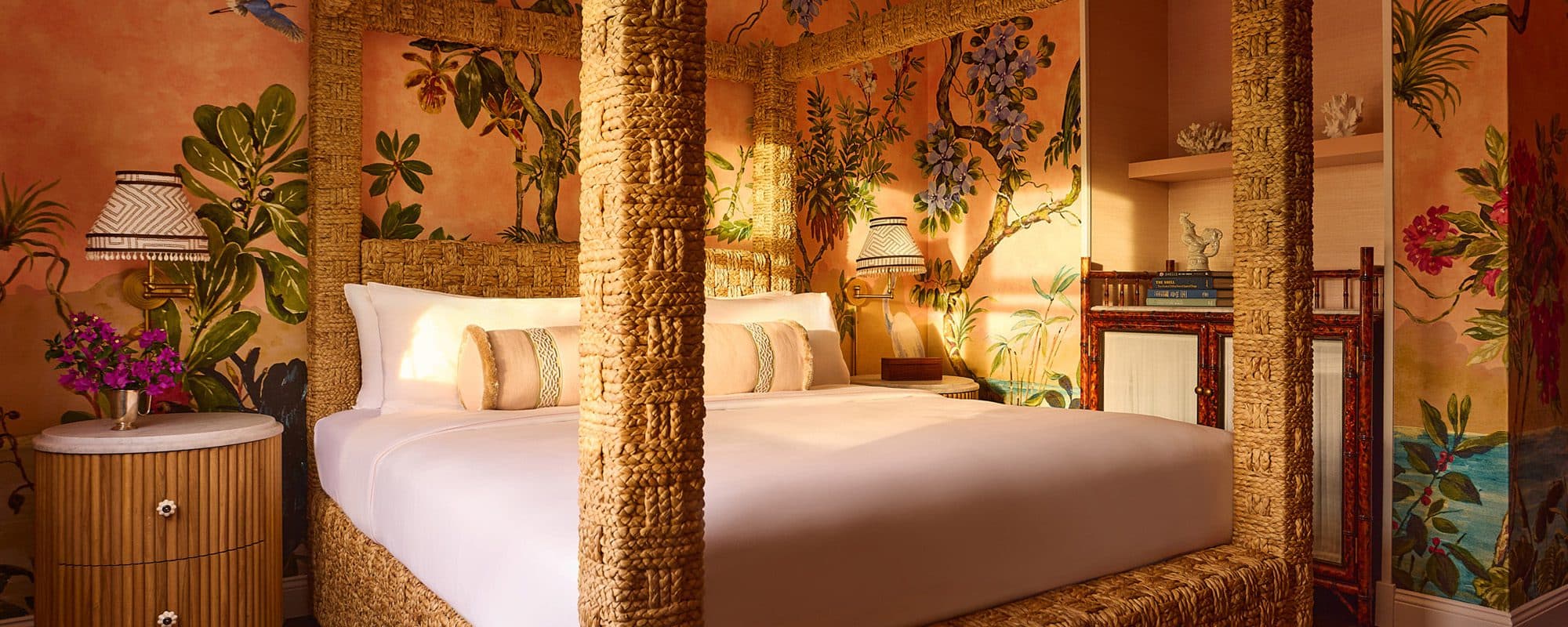 king bed in Garden Room