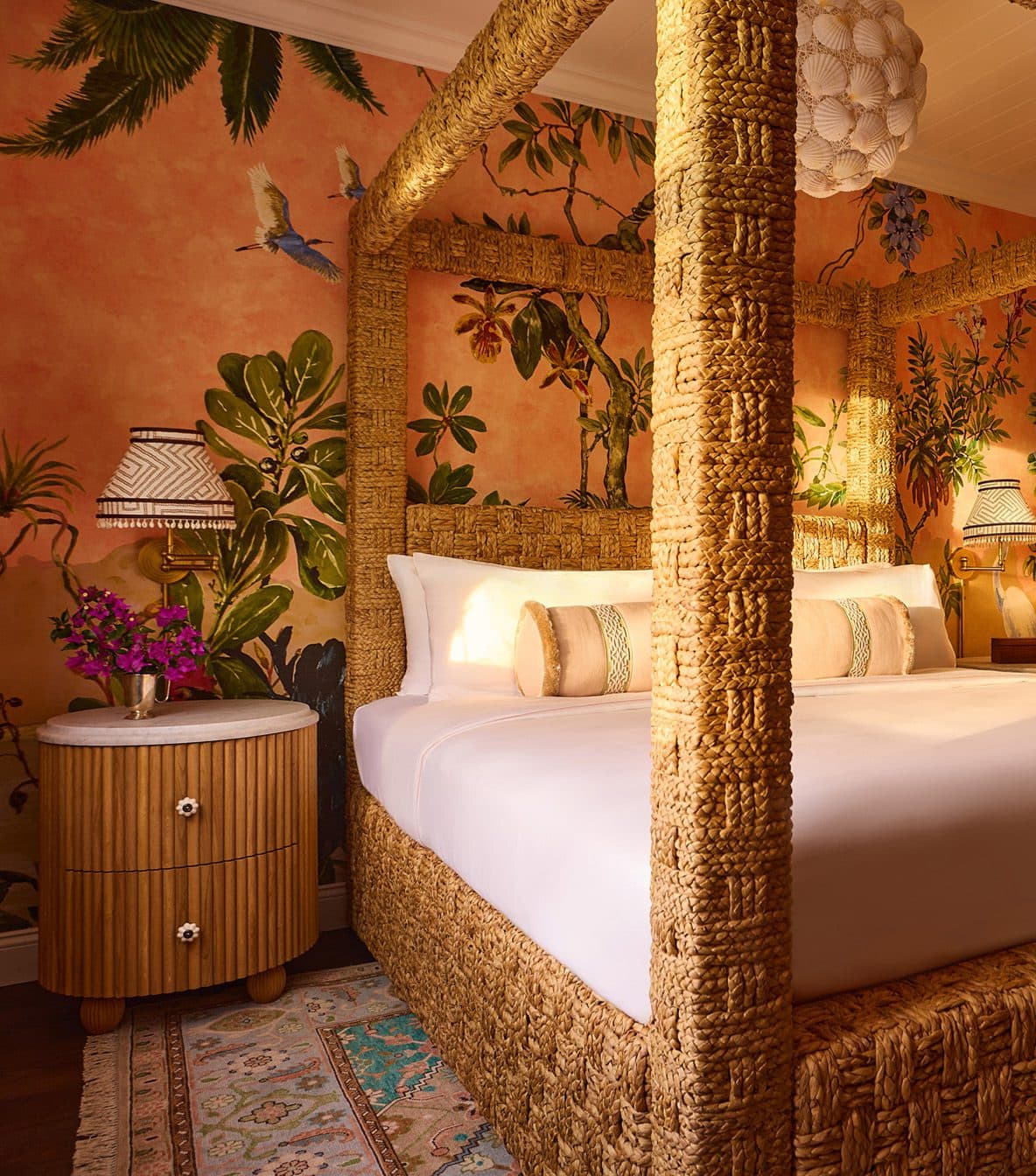 king bed in Garden Room