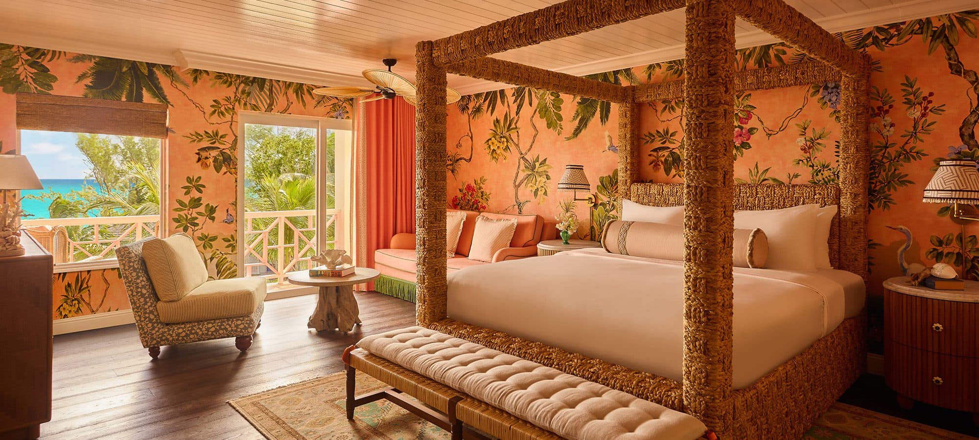 bed and sitting area in Briland Suite