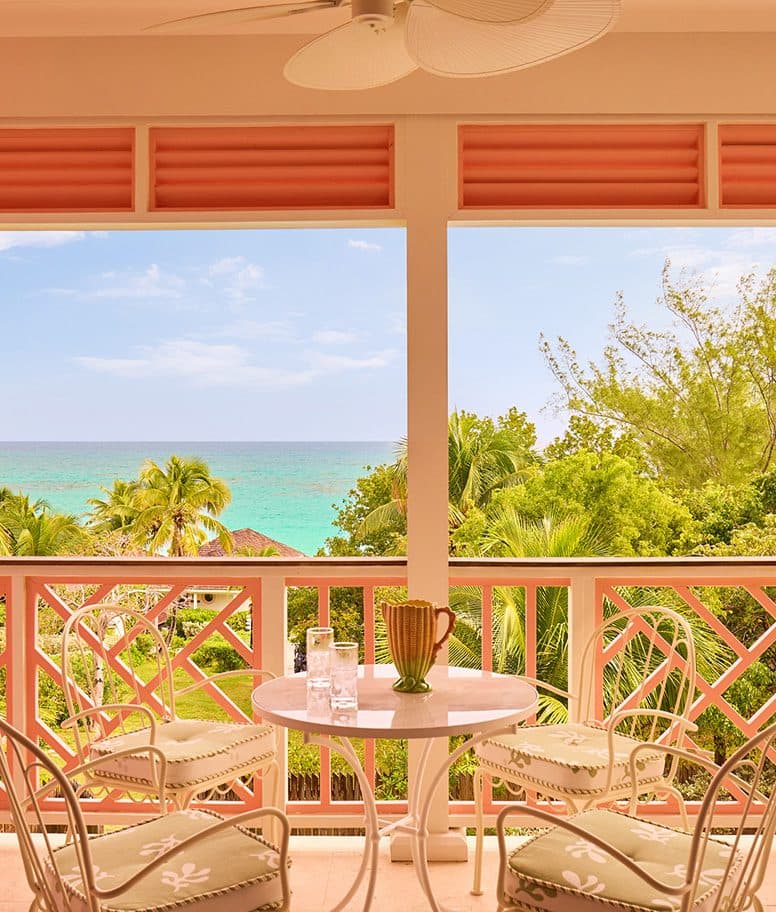 terrace at Brett's home