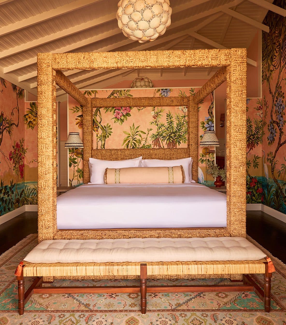 king bedroom in sea cottage