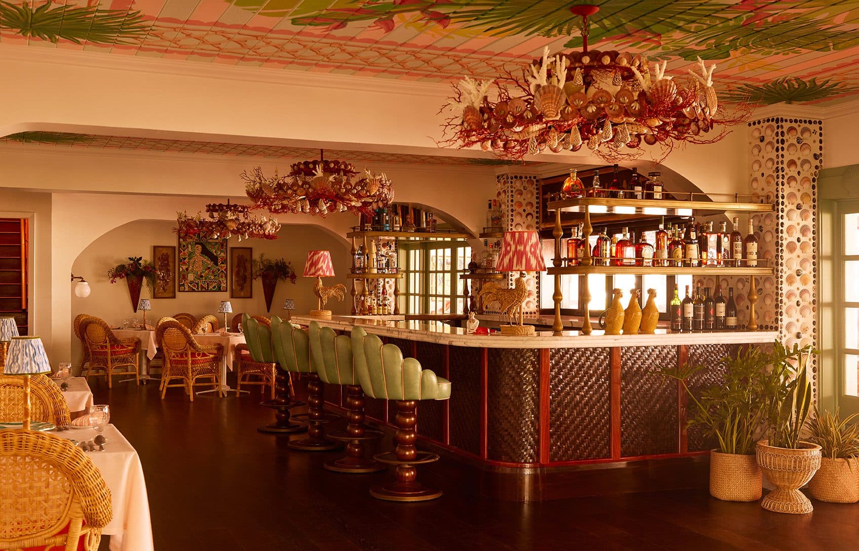 bar at The Pink Mermaid