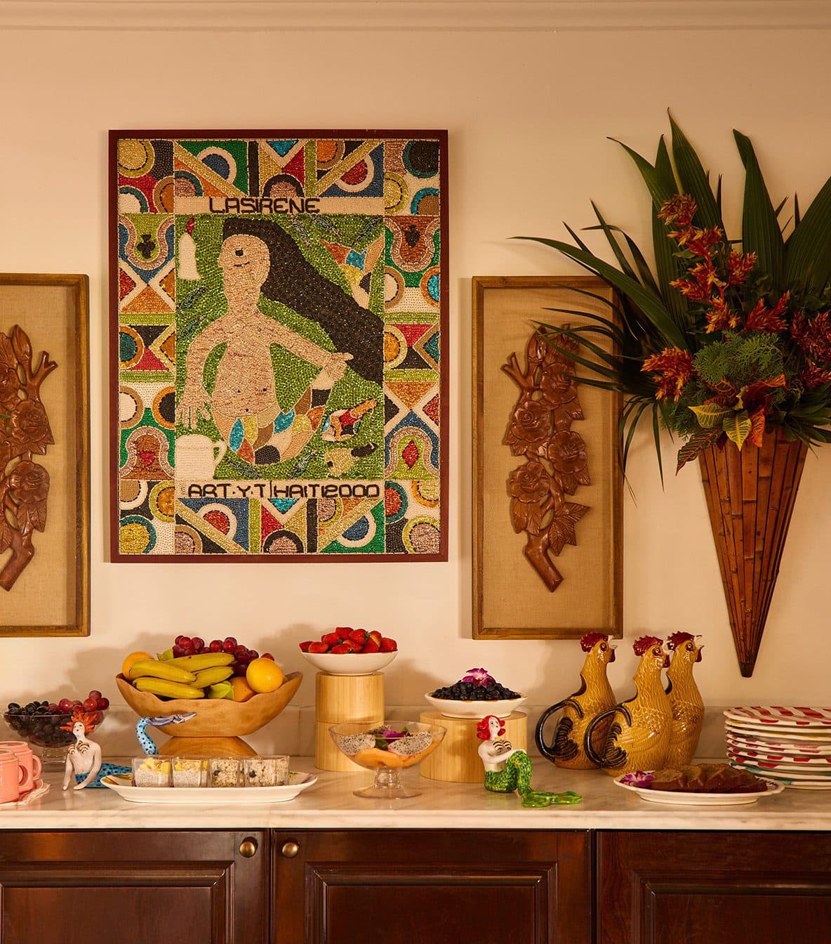 breakfast buffet at Pink Mermaid
